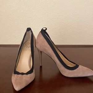 Vince Camuto Women's Tan Suede Heels